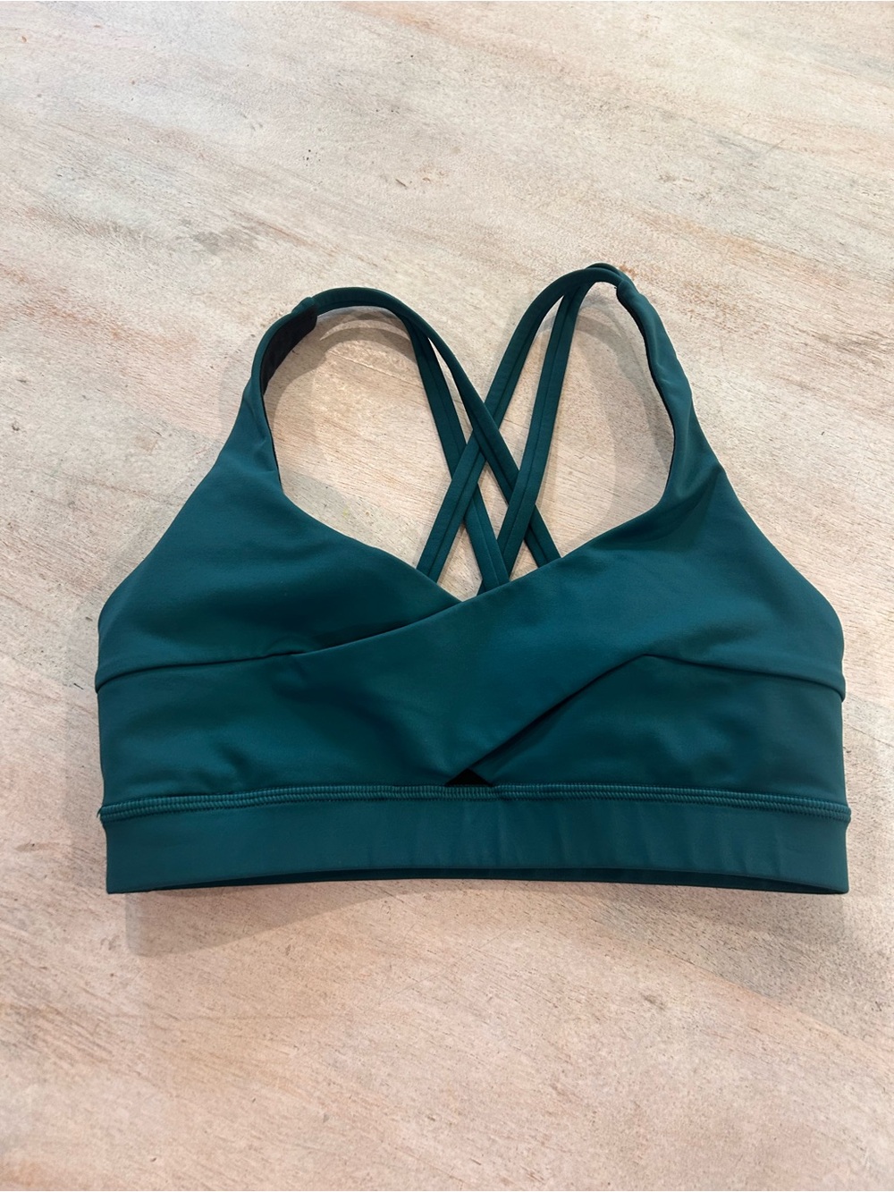 🍋🍋Lululemon Energy Bra Wrap Light Support Storm Teal Sports Bra🍋🍋